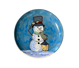 Color Me Mine Rustic Glazed Snowman