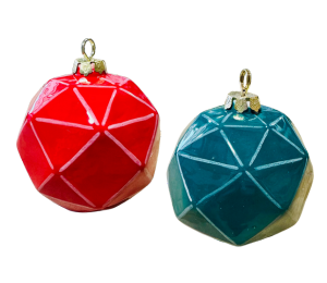 Color Me Mine Jewel Toned Faceted Ornament