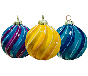 Color Me Mine Jewel Toned Spiral Ornament